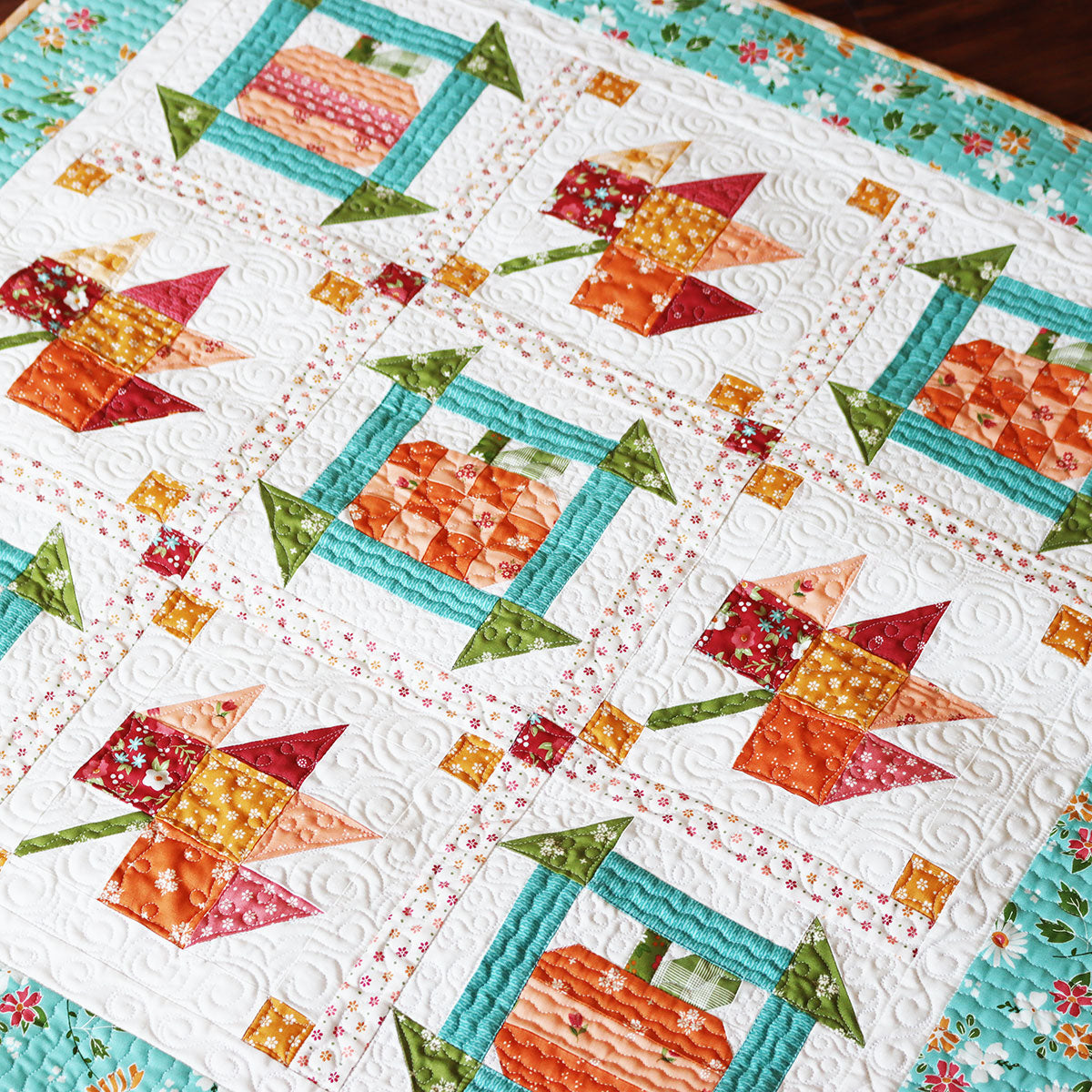 Fall Dash Wall Hanging Quilt Pattern PDF QLD241